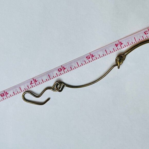 Vintage Artisan Abstract Brutalist Necklace Modernist Round Gold Tone Statement - Picture 5 of 6